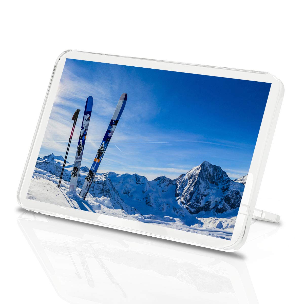 Destination Vinyl Magnets Multicolor 1 X Fridge Magnet - Pretty Snowy Mountain Ski Skiing Classic Fridge Magnet - Kitchen #2151