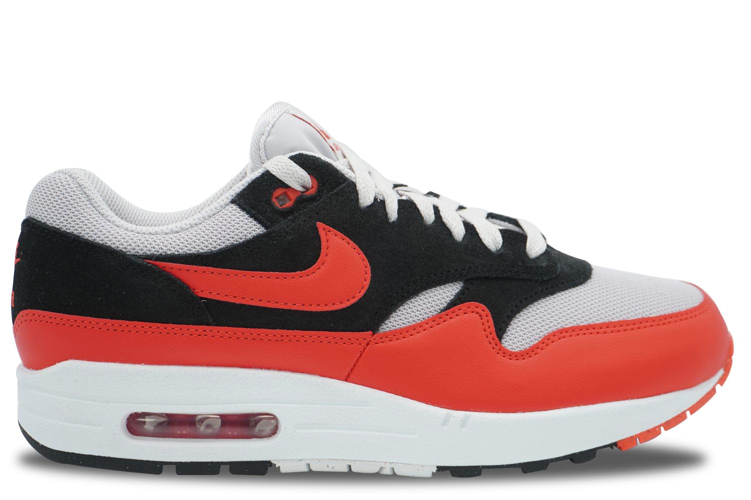 NIKE Air Max 1 Essential VAST Grey/LT Crimson-Black 10 UK