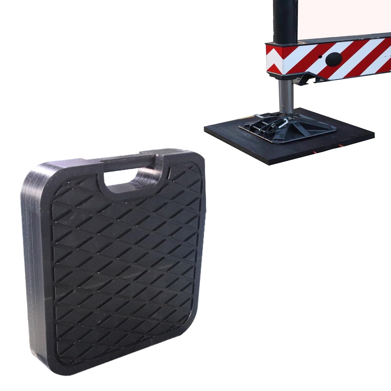 Klinkenständer-Pad 12/ 16/ 20/ 24 Zoll Wagenheber-Pads mit einteiligem Handgriff, Schwere und solide Rv Nivellierpads mit hoher Dichte, Stapelbar Anhänger-Unterlage für Hebebühnen und Rigger(16x16x2.4