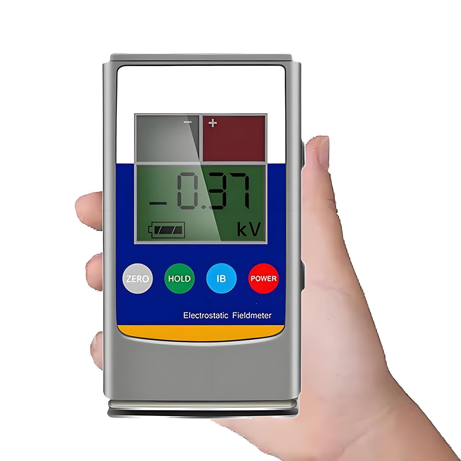 Ręczny miernik pola elektrostatycznego z ekranem LCD do wykrywania statycznego w zastosowaniach tekstylnych, włókien, papieru i tworzyw sztucznych