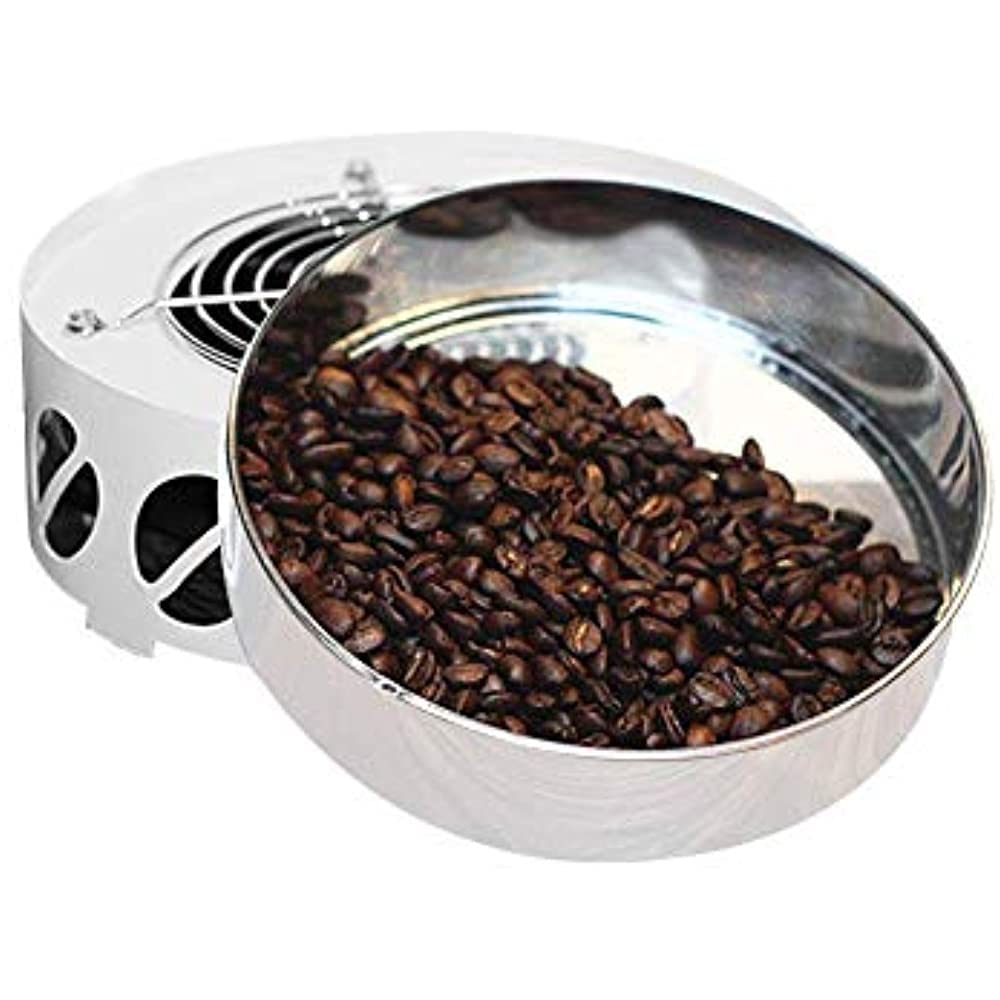 500 g domowa chłodziarka do ziaren kawy dwuwarstwowy filtr chłodzący ziarna kawy brytfanna dopasowany system szybkiego chłodzenia płyta do domowego chłodzenia palona kawa bogaty smak (kolor: biały)