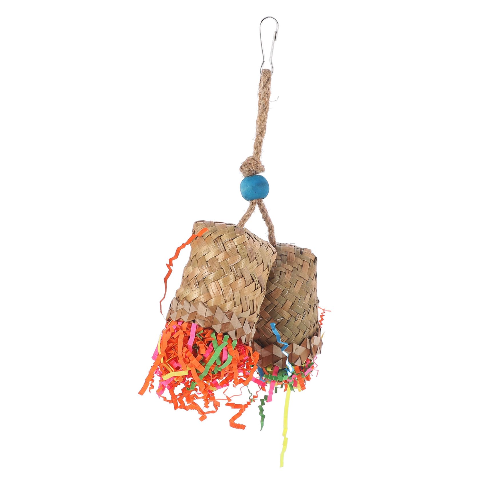 HAPINARY Funny Parrot Shredding Palm Leaf Bird Chewing for Parrots for Foraging and Boredom Relief Safe and Fun Hanging Cage Decor for All Birds