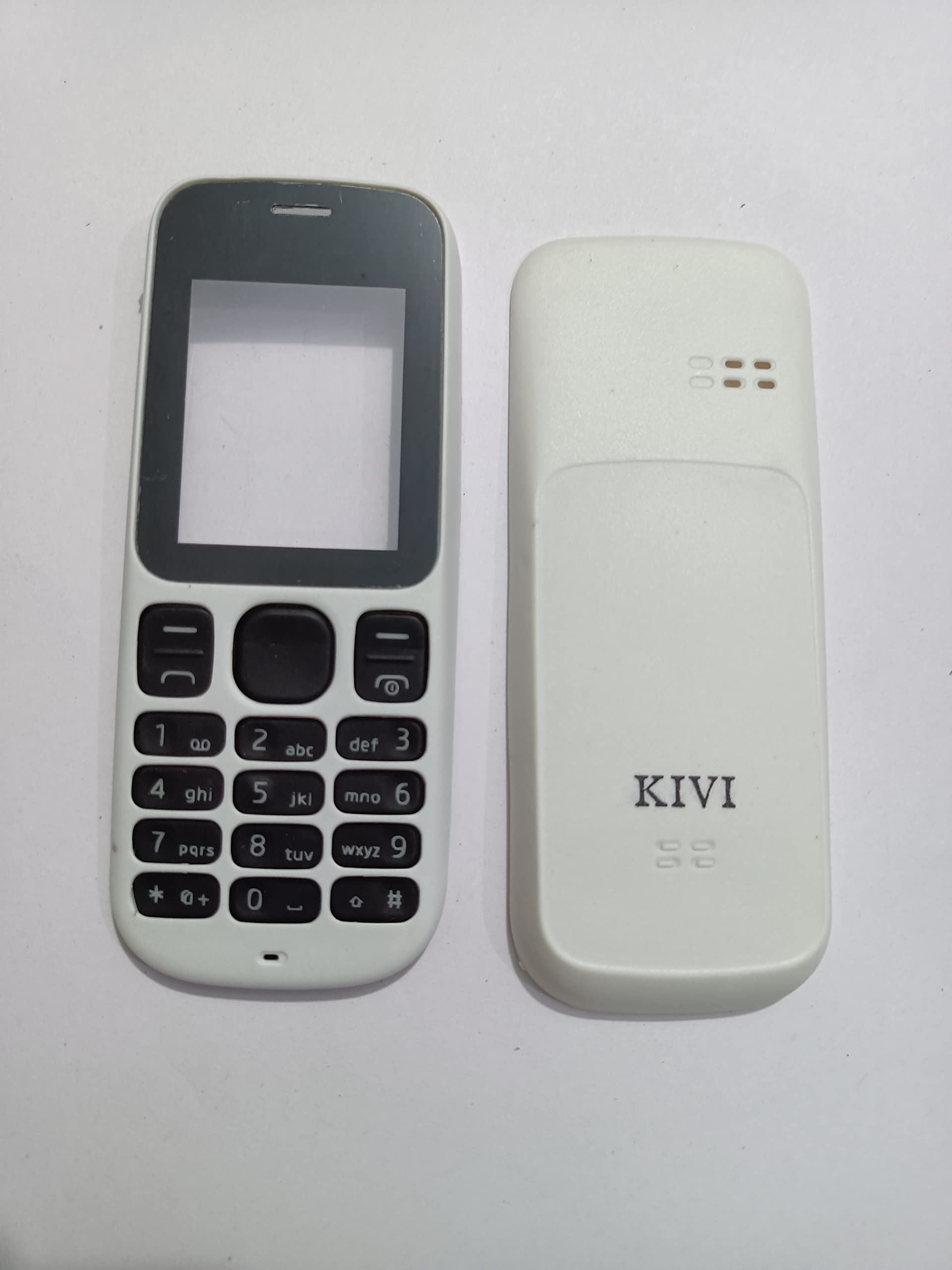 H S ENTERPRISES COMPATABLE for Nokia 101 Body FROUNT & Back White