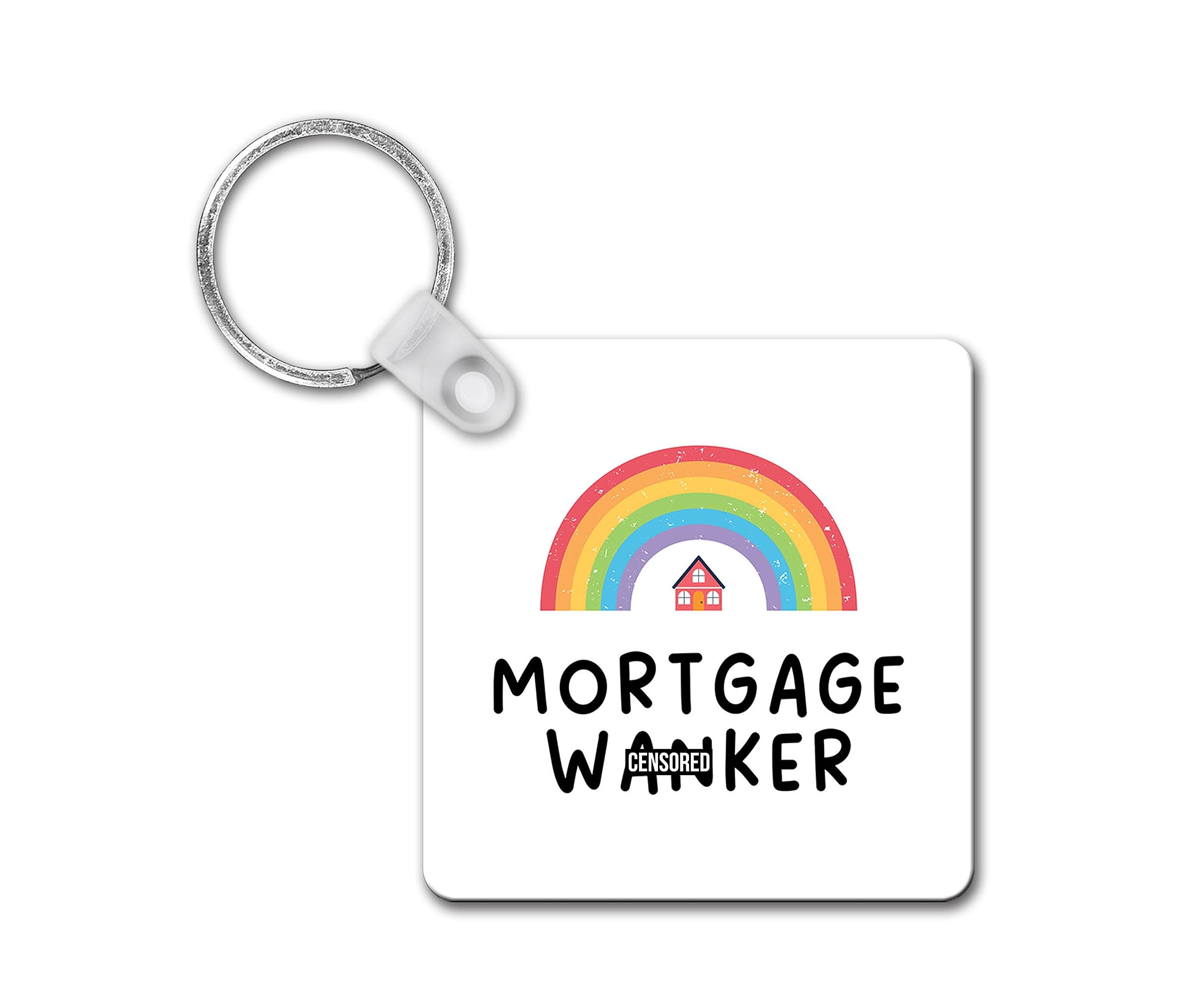 Rib Ticklerz Multicolor - Funny Keyring Mortgage Wanker Novelty Joke Housewarming Gift House Warming Gift New Home Gift Home Owner Gift New Home Keyring House Warming - Skr154