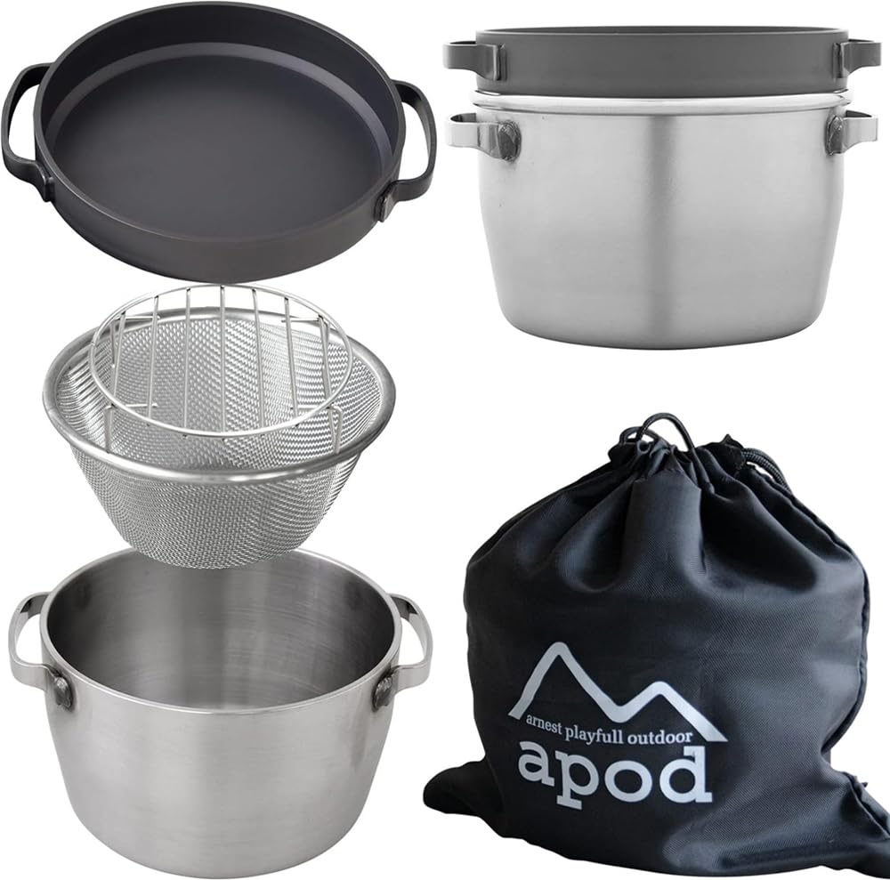 アーネスト APOD プレイフルポット調理器具5点セット Amazon.co.jp: アーネスト 調理器具5点セット 【鍋/フライパン(蓋