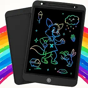 Lousa Mágica Infantil Digital Tablet Escrita Colorida Para Desenho Criança LCD (Azul bebê, 12 polegadas)