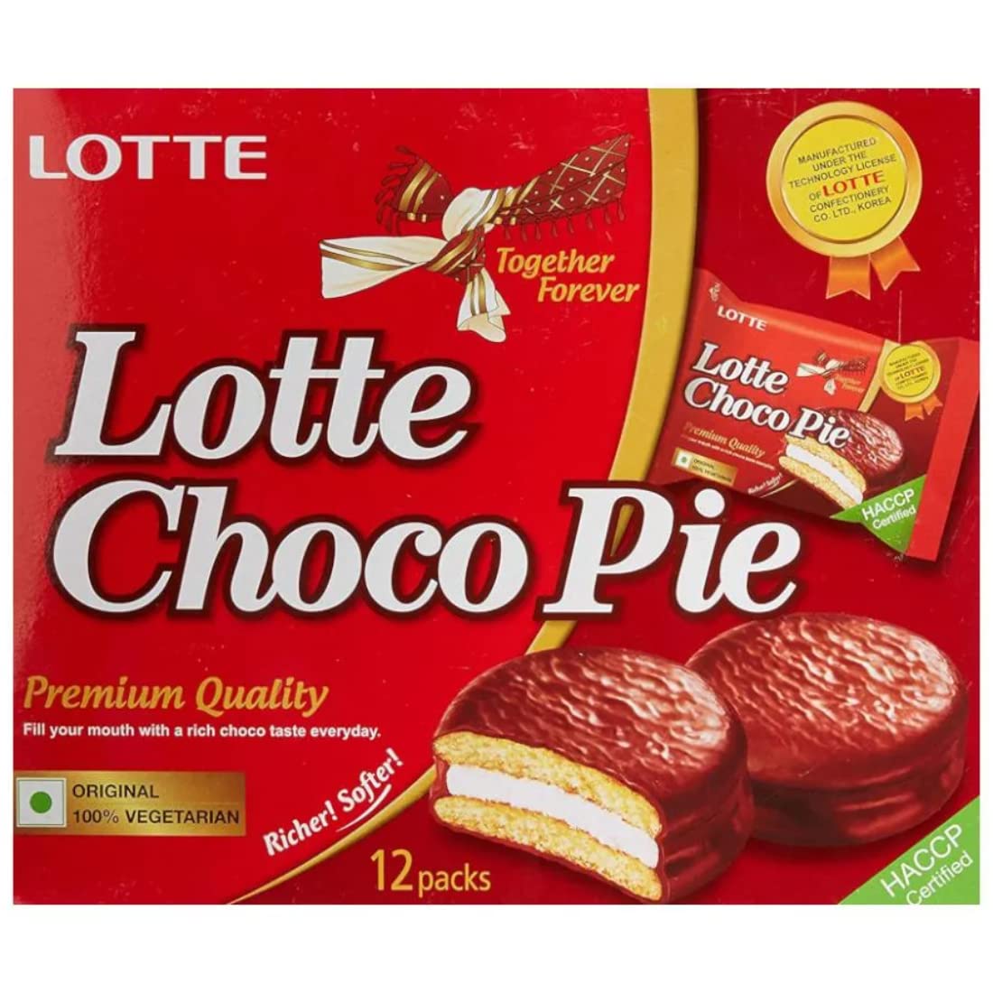 Lotte Choco Pie, 12 Pack