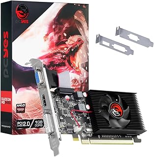 PLACA DE VIDEO AMD RADEON HD 5450 1GB DDR3 64 BITS COM KIT LOW PROFILE INCLUSO - PJ54506401D3LP - PCYES