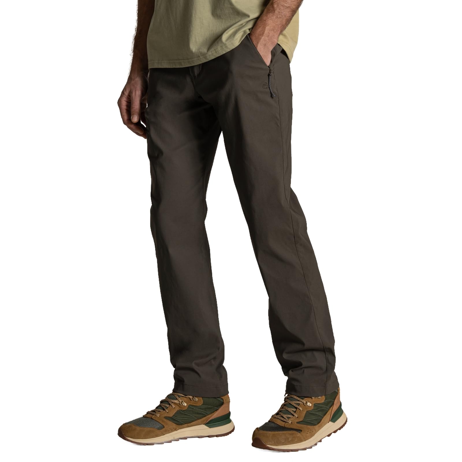 Craghoppers Mens Kiwi Pro III Walking Trousers Water Repellent Anti-Insect Hiking Pants Dark Khaki