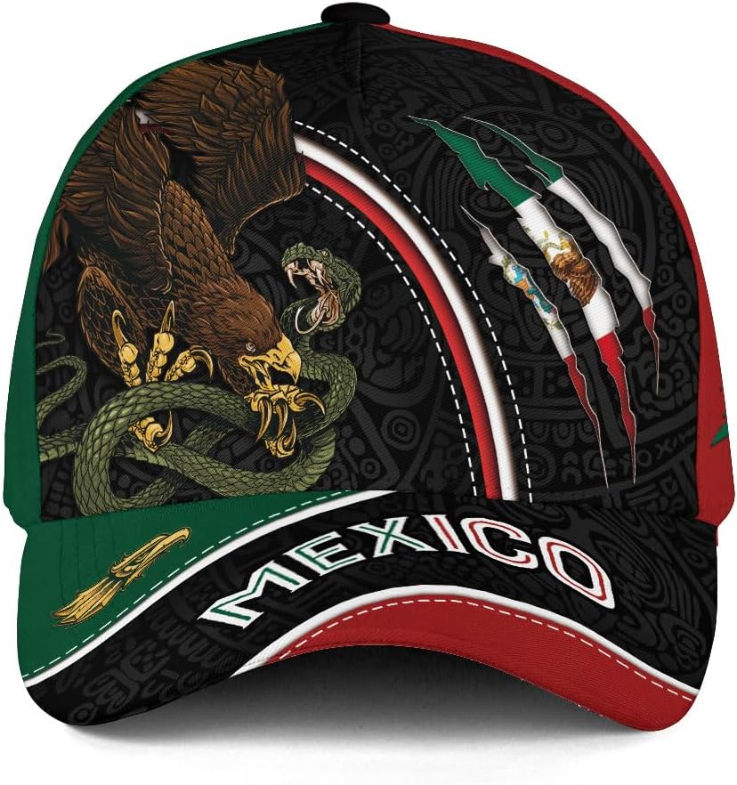 Mexico Baseball Cap with Virgin Mary, Mexican Caps for Men, Mexico Baseball Hat