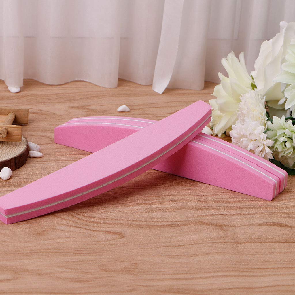 NGCG Nail Art Sand Buffer Buffing Tips Manicure Acrylic Gel File Tool 100/180 Grit Nail Files for Acrylic Nails 100/180 1