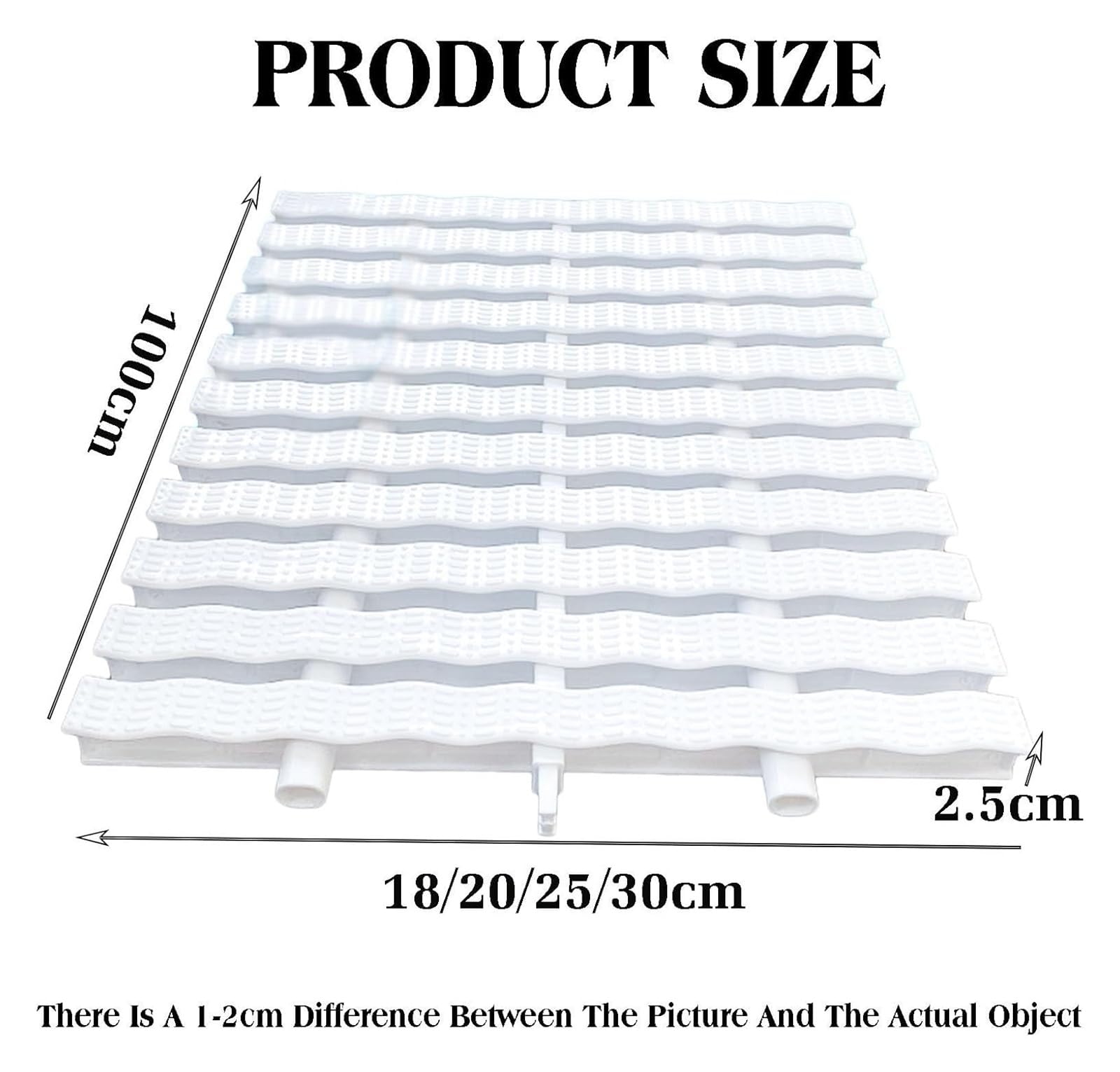 Rejillas para Piscinas, Rejillas Resistentes para Piscinas, Paquete de 12 Rejillas de Drenaje para entradas de vehículos, Patios y terrazas - Rejilla de canalón de 30x100cm con Tres desagües