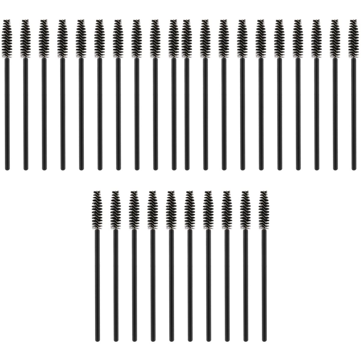 Didiseaon Sets Elegant Black Disposable Eyelash Curler Fine Nylon Bristles for Daily Makeup Pcs