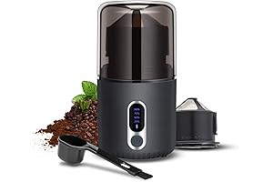 Wireless LED Battery Coffee Grinder: Grind Your Beans with Convenience