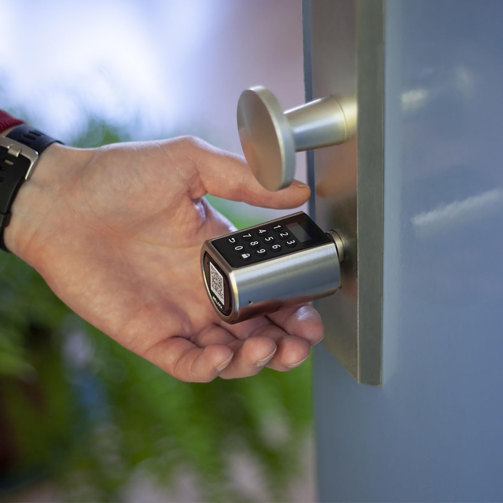 WE.LOCK Smart Door Lock Serratura Smart Doppio Motore Password e Bluetooth con Carta RFID, Facile da Installare