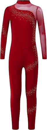 Justaucorps Homme Strass - Danse Gymnastique Patinage Artistique - Manches Longues