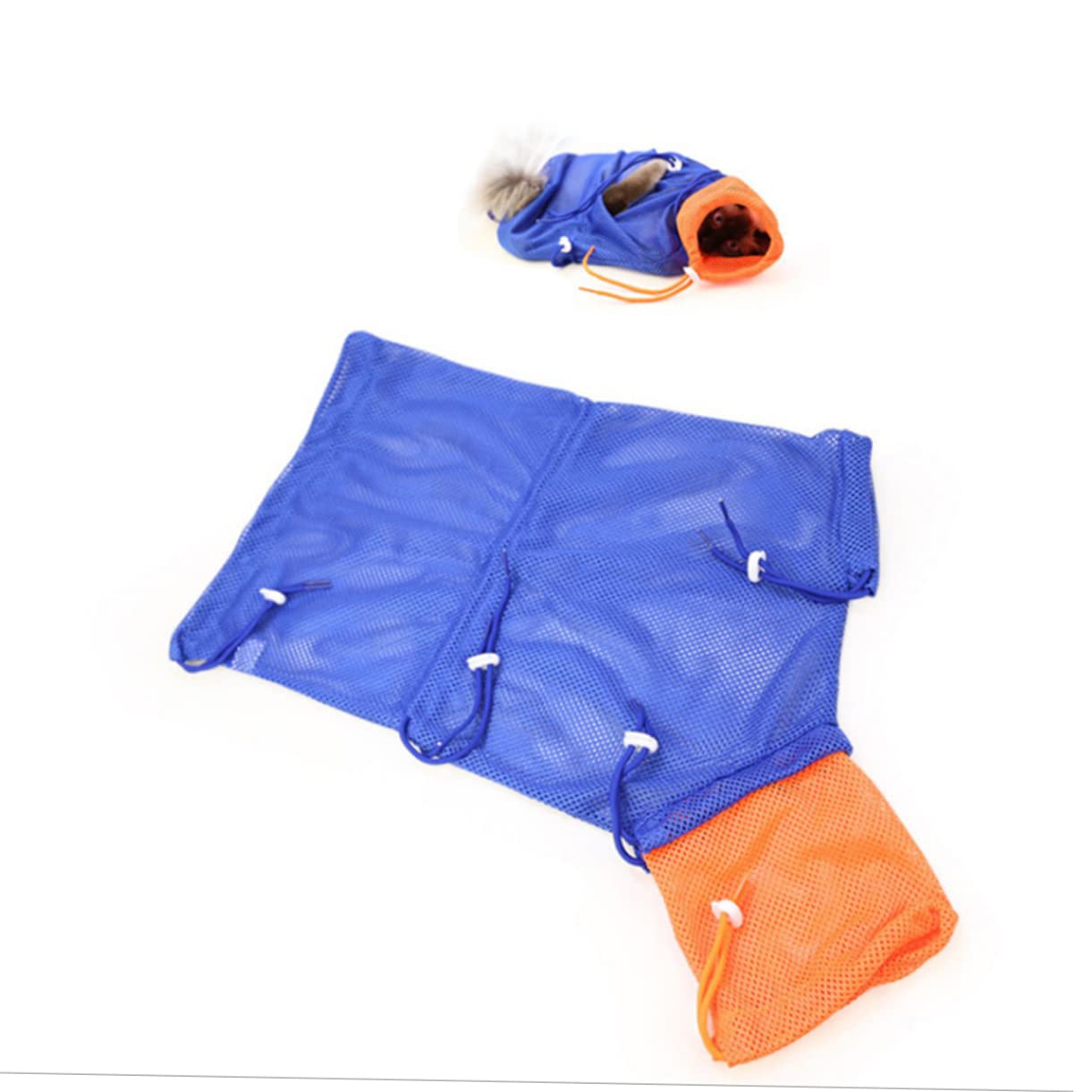 Kisangel Trousse Toilettage Bichon 3 Pièces De Retenue pour Chat De Bain Chat Coupe-Ongles Chat De Contention Chat Trousses De Toilette De en Polyester Chat Nettoyage De Toilettage