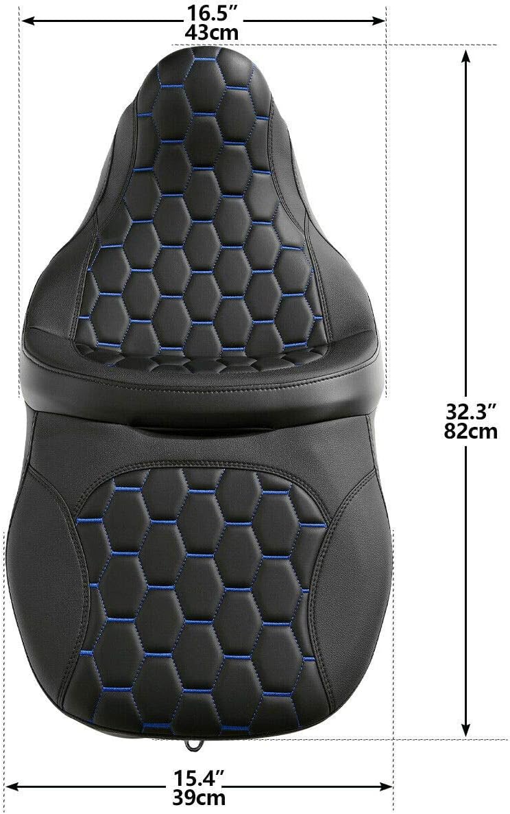 2 Up Driver&Passenger Seat Fit for Harley Touring Road Glide Street Glide Electra Glide Ultra 2009-2023