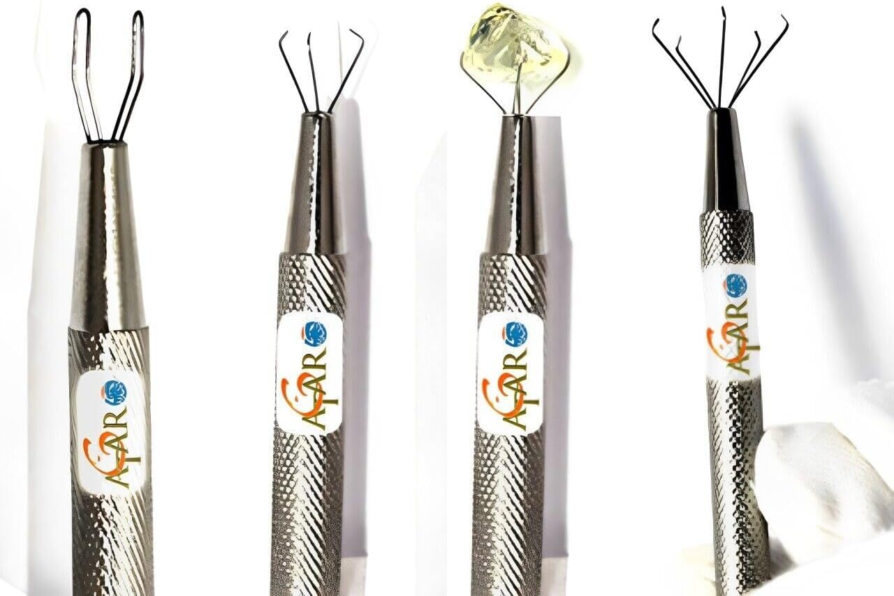 ATAR 4 pcs Diamond Holder Picker || Prong Holder for Jewellry/Diamond/Bead/Gems || Pickup Tool Prong 2, 3, 4, and 5 Claw (Pack of 4 Holder)