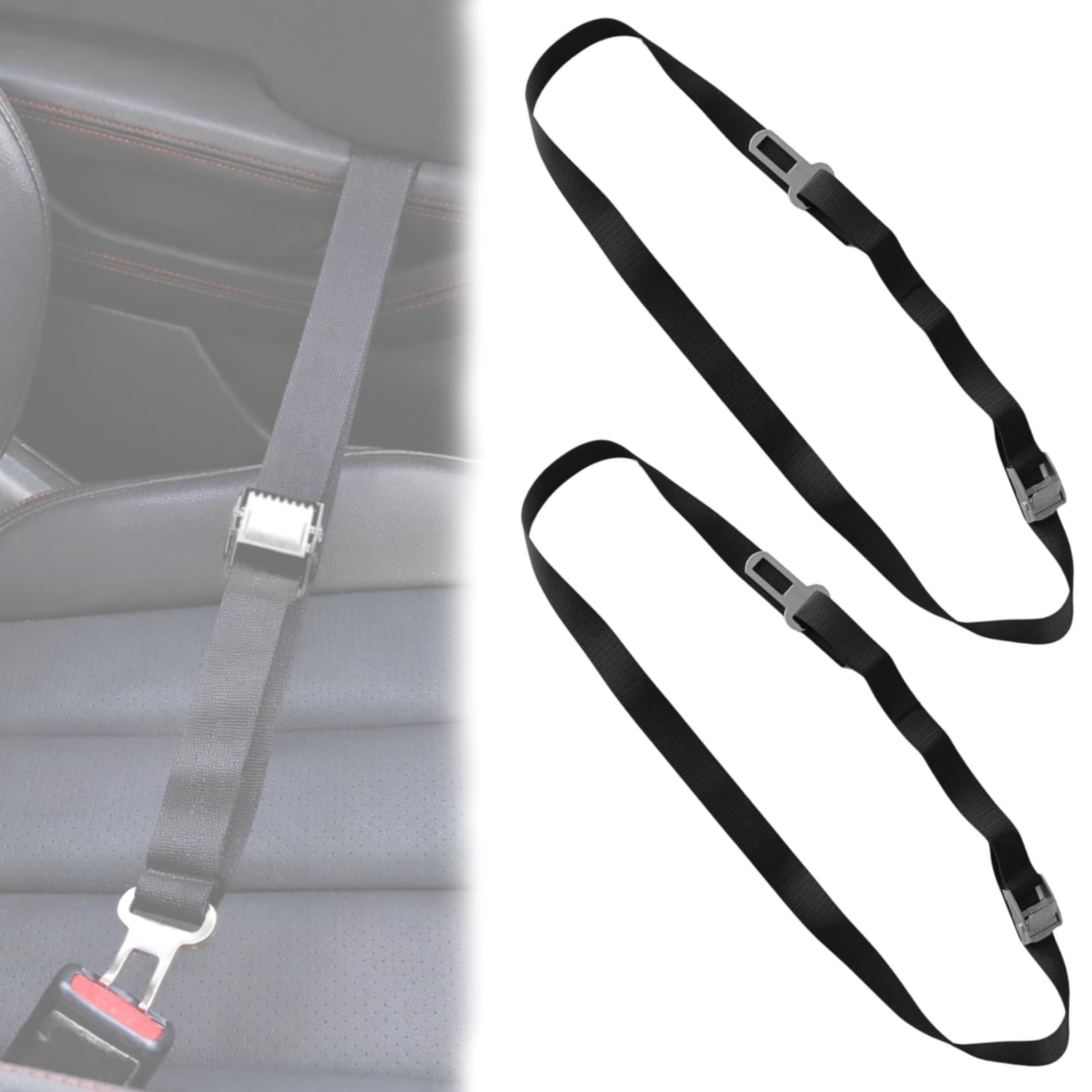 Twowinds - Protezione Antifurto Blocco Porte Anteriori per Camper, Caravan, Auto, Camion - Cinghia (2 unità)