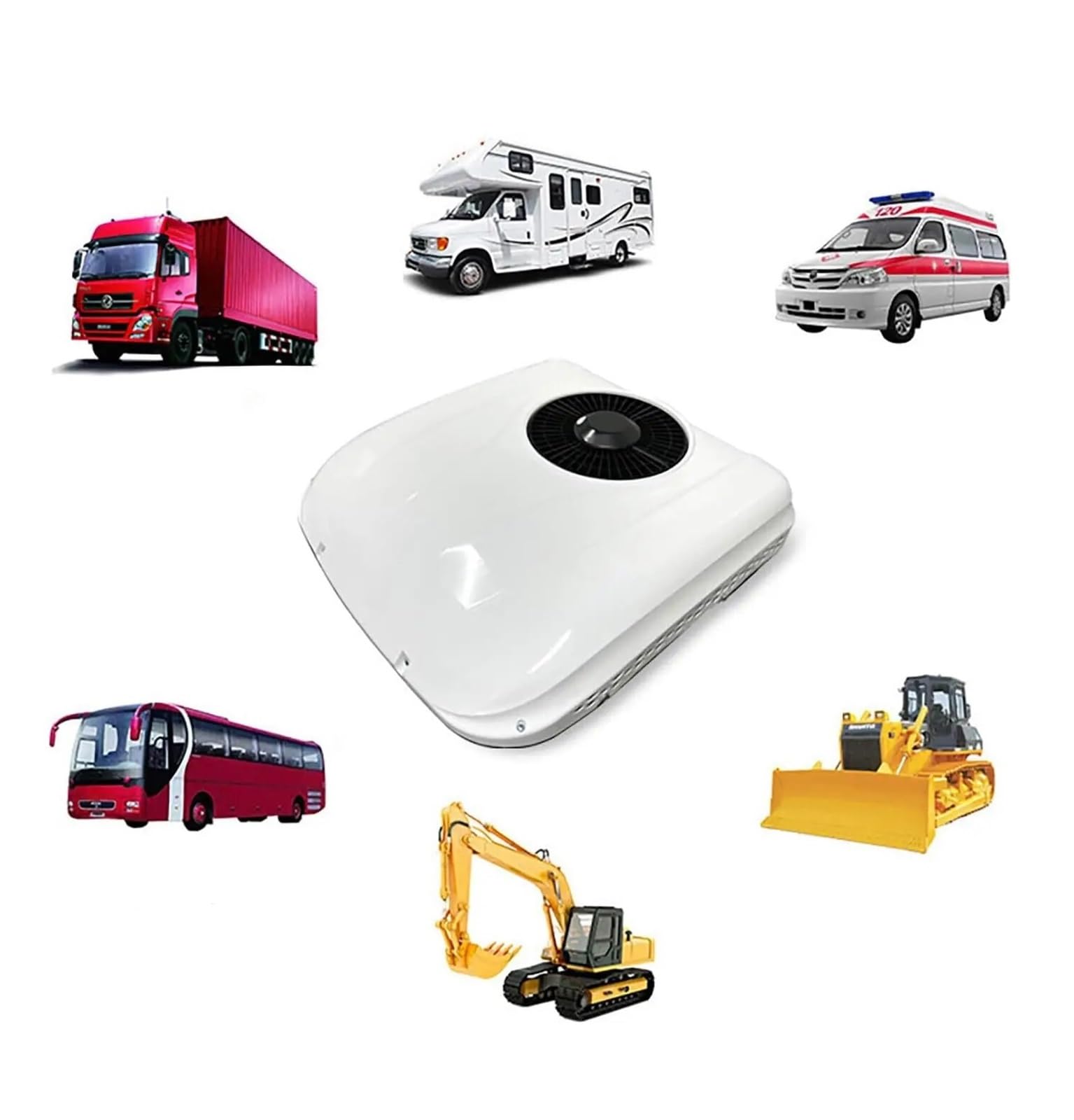 12V 24V RV Dachklimaanlage, elektrische Parkklimaanlage für Wohnmobil, LKW, Camper, Van, Wohnwagen, effiziente Kühlung