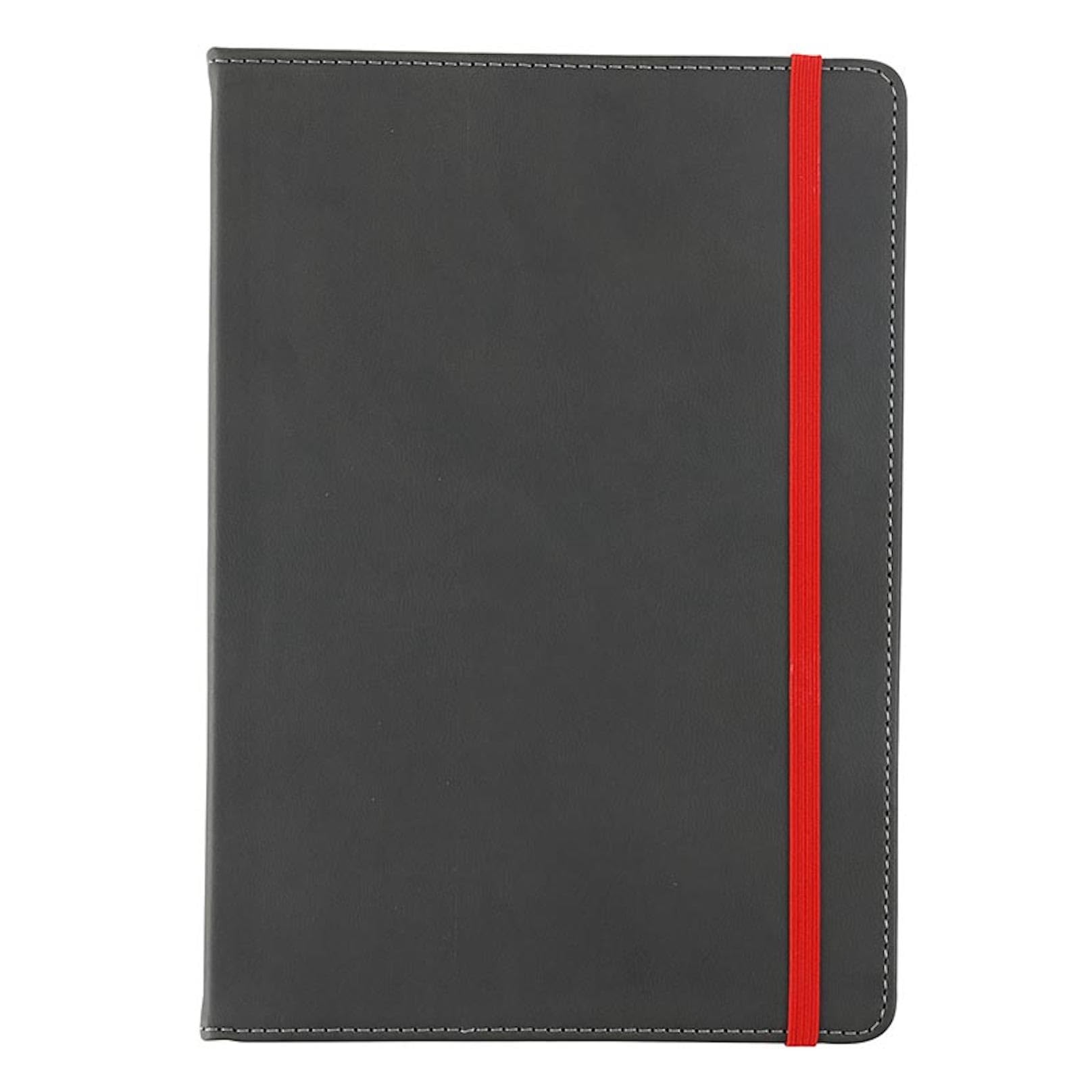 C.R. Gibson Siyah Suni Deri Noktalı Izgara Defter Defteri, 15,7 cm G x 20,9 cm U, 240 Sayfa