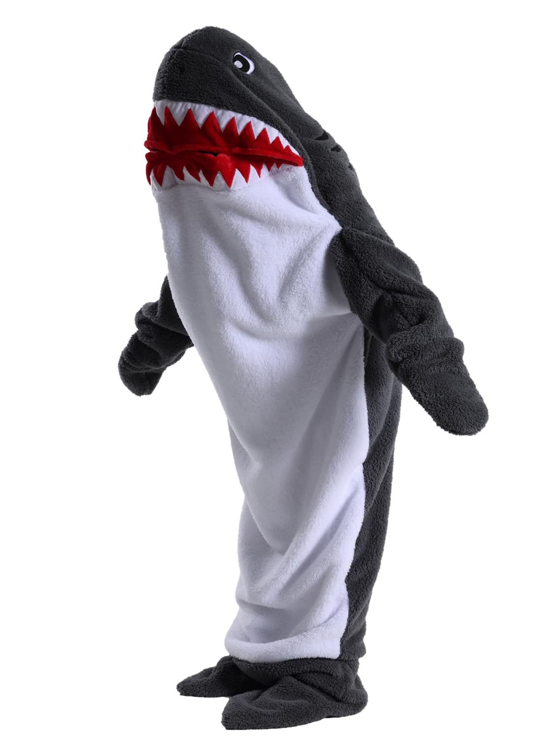 Shark Blanket Hoodie Onesie Adult,Wearable Shark Blanket,Soft Cozy Shark Sleeping Bag,Cosplay Shark Onesie Costume