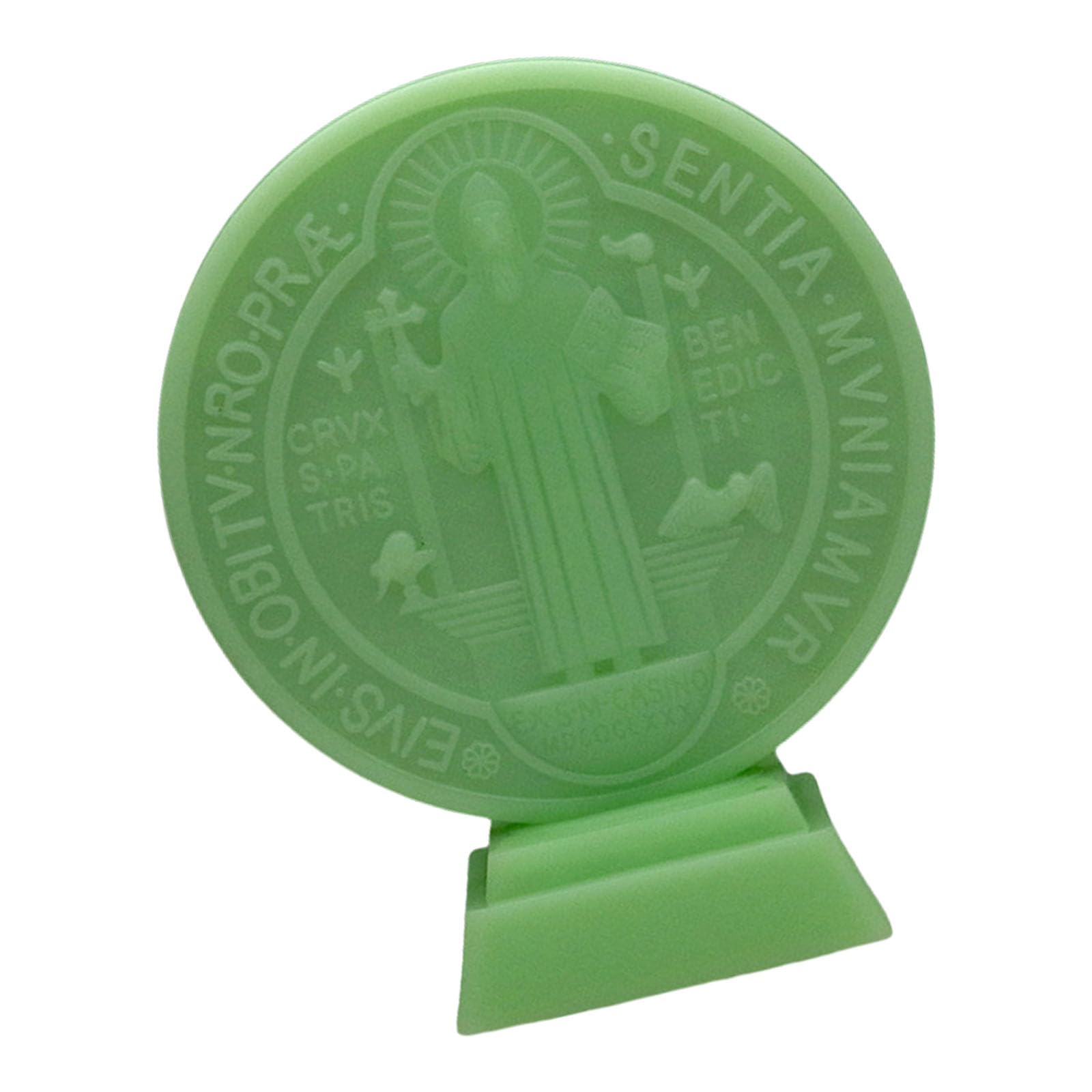 Of 2 5inch Benedict Crosses Glowing in Dark Noctilucent Medals for Religious Enthusiasts Benedict Crosses