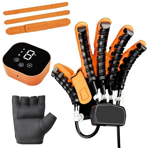 Guantes de robot de rehabilitación para terapia, equipo de recuperación de manos con ajuste de fuerza (mano derecha_S)