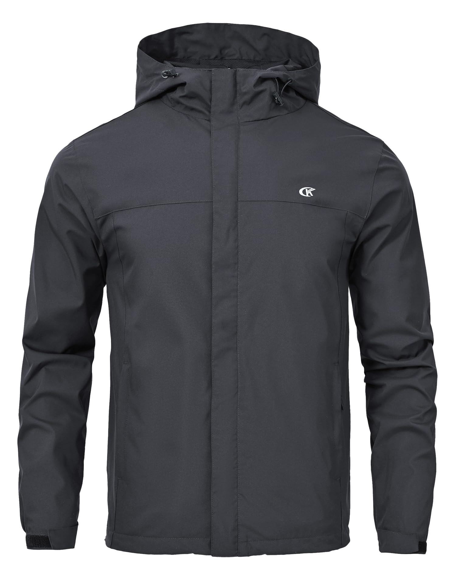 Huayuzh Jacke Herren Softshelljacke Wasserdichte Atmungsaktiv Winddichte Regenjacke Leichte mit Kapuze Laufen Wandern