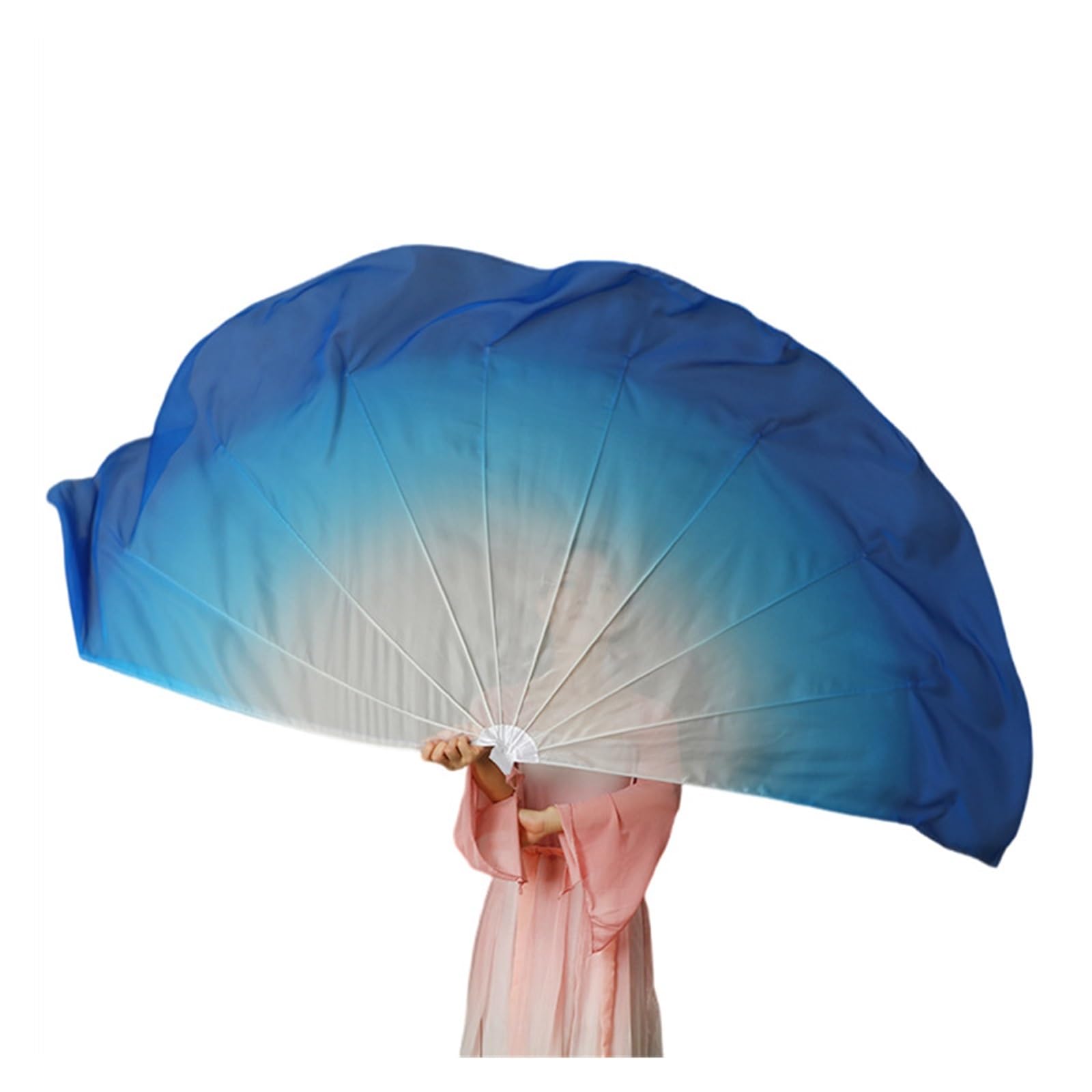 Abanico velo de espina de pescado accesorios de baile Color 14 2PCS 5