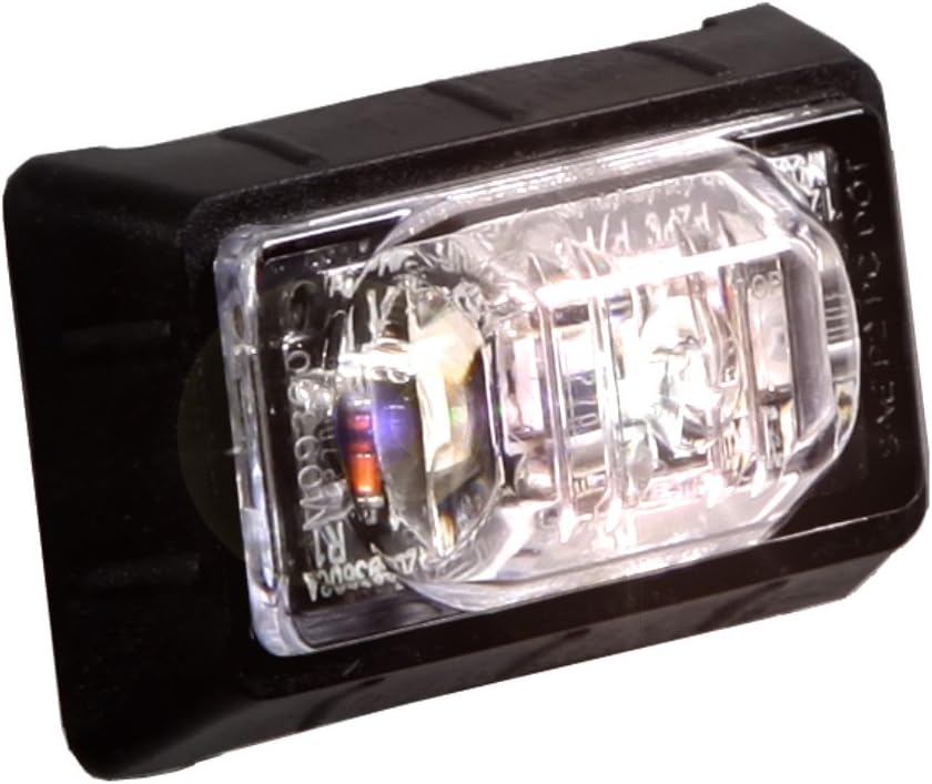 Maxxima M09360WCL White 1-1/2" Rectangular LED Clear Lens Mini Auxiliary Courtesy Light