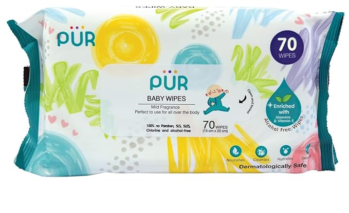 PUR Baby Wet Wipes (White) 70 Pieces