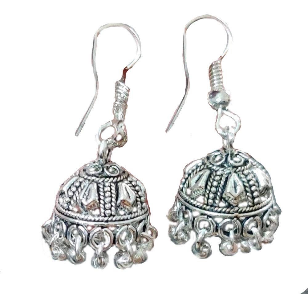Fuschianet Accessories Lightweight Jhumki Earrings Small for Women and Girls (B08P5J8R47) Amazon Price History, Amazon Price Tracker