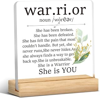 Cancer Survivor Gifts for Woman, Inspirational Gift for Cancer, Breast Cancer Survivor Gifts Acrylic Plaque Sign for Woman, Cancer Care Get Well Encouragement Gifts for Women