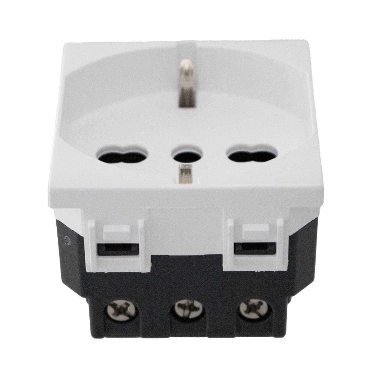 Presa Schuko Doppia Con Coperchio - IP44 - Colore Grigio/Grafite - 182-08-DV - Serie KOALA - ABS Certificato CE - 4