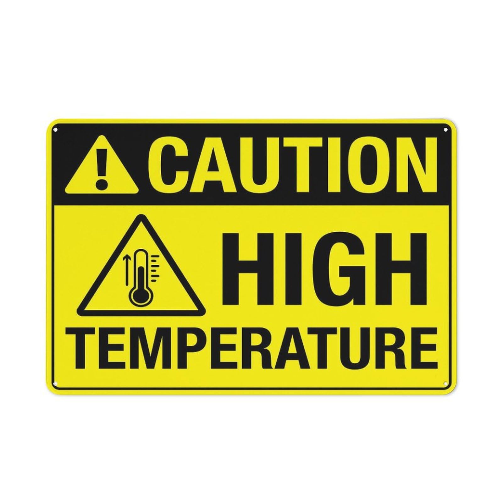 Xewazd A1892 Caution High Temperature Vintage 8"X12" Metal Tin Sign - Wall Art For Home Farmhouse, Bar, Cafe, Yard (Indoor/Outdoor Gift)