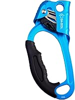 Vista 11 de Ascensor de mano CE, equipo de engranaje de rapel de 308.6 lbs con mango de goma ergonómico para arbolista de árboles de escalada en roca