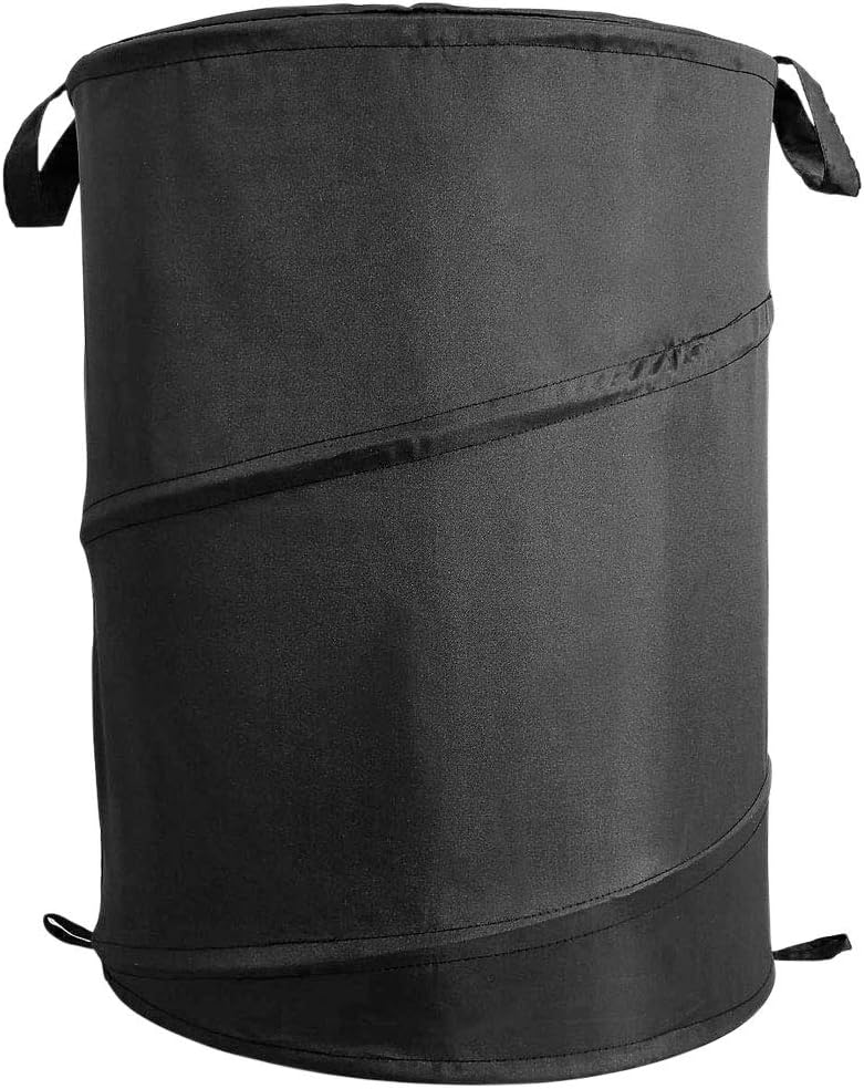 TOSKATOK Single Clothes Washing Laundry Bag Bin Reusable Mesh Zipped Pop Up Collapsible Basket