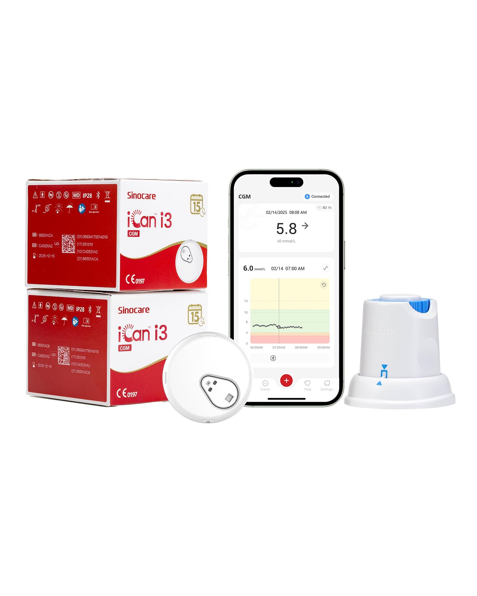 sinocare iCan i3 Continuous Glucose Monitor