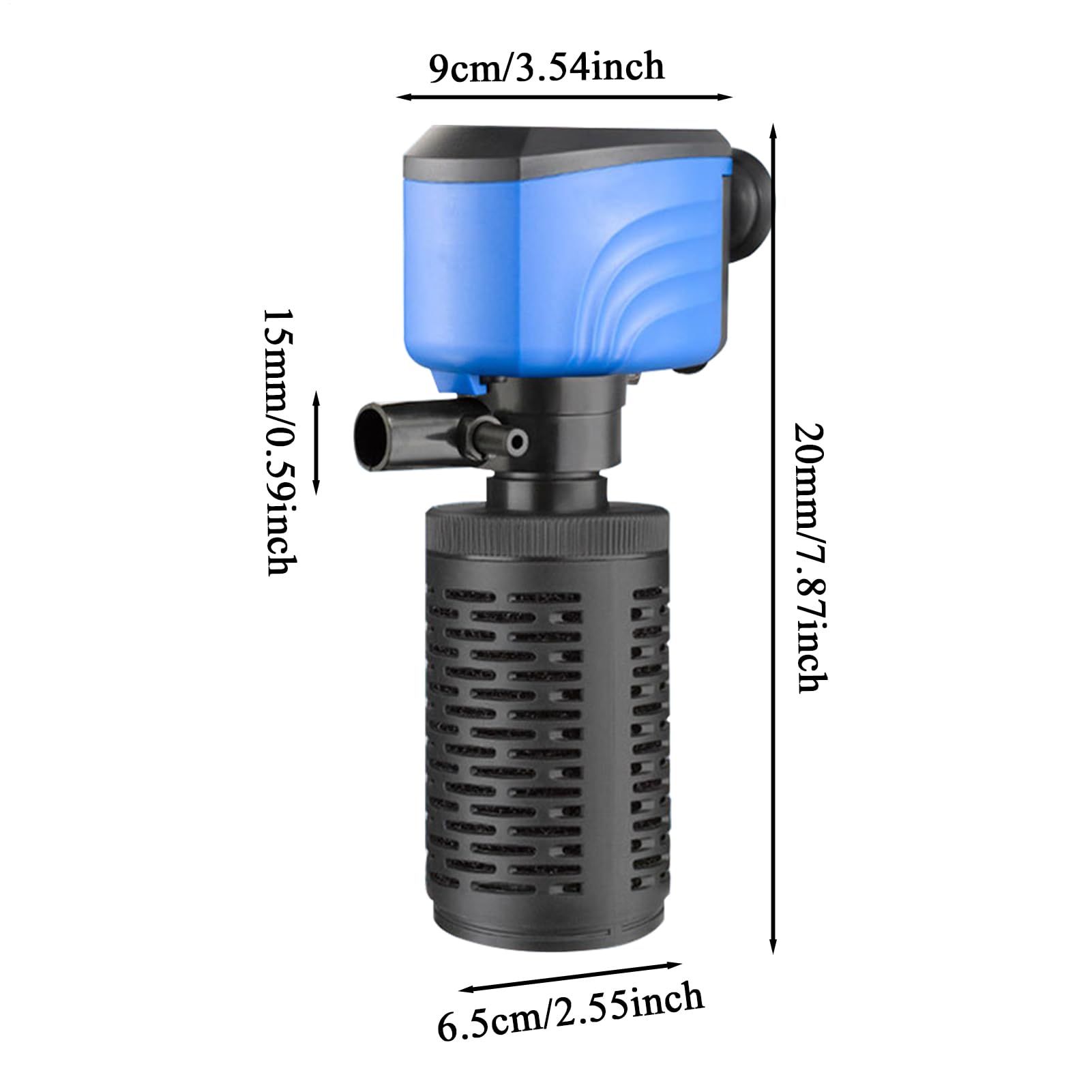 Filtro De Agua Para Acuario - Bomba de Estanque Potente para Oxigenación,Máquina Silenciosa de Flujo de Agua para Hogar Oficina Sala de Estar