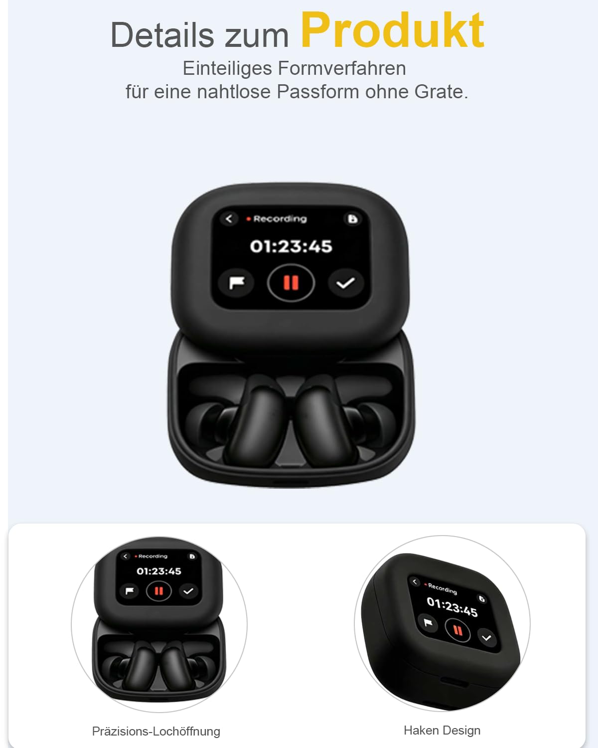 Etui na słuchawki bezprzewodowe Sound core Liberty 5 Pro Max, miękkie silikonowe etui ochronne, przyjazne dla skóry etui z okrągłą klamrą, pełna ochrona, czarne