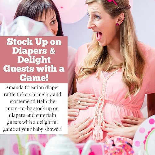 Miniatura 5 de Amanda Creation Boletos para sorteo de pañales de primavera floral de girasol y peonía en acuarela para baby showers, 20 insertos de doble cara de 2
