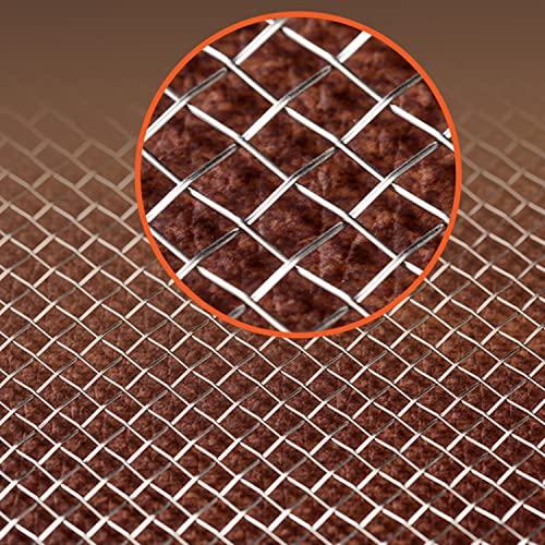 Grillage métallique argent 1x3m pour trous d'aération - 5