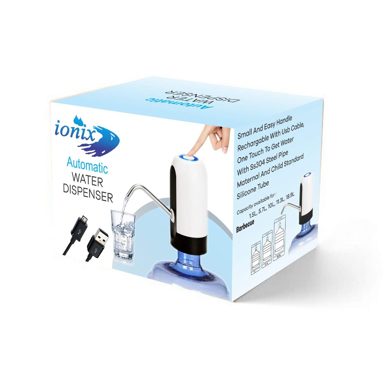 Buy Ionix water dispenser for 20 litre bottle jar, water dispensers
