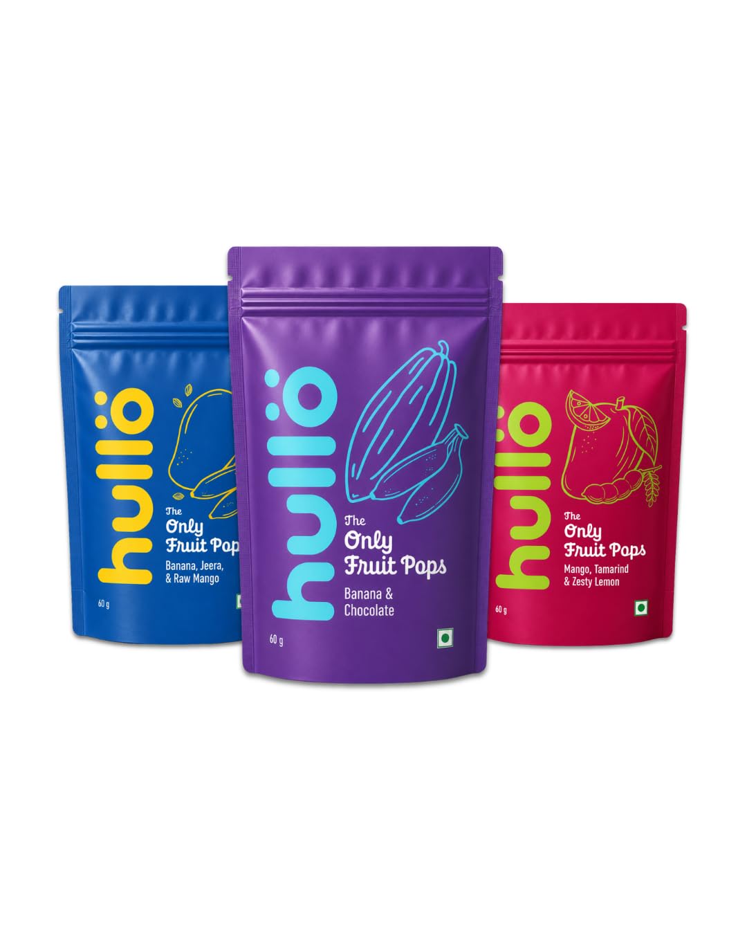 Hullo The Only Fruit Pops: Variety Pack | Pack of 3 (15 Piece Per Pack) | Healthy Pops for Kids & Adult with No Added Sugar & No Preservatives | High Fibre Rich | Gluten Free & Dairy Free-image-22