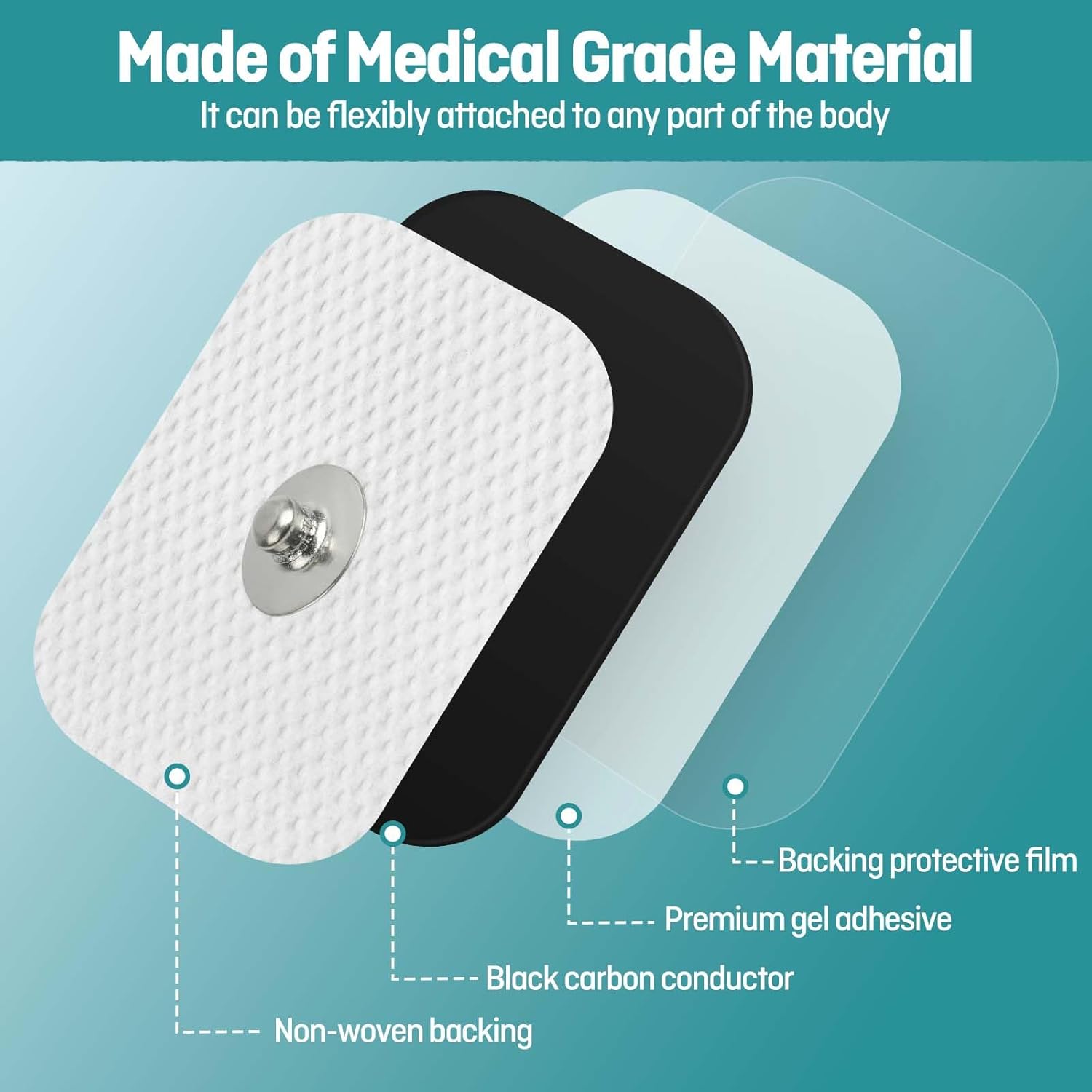 Grounding Patches 10 Pack with Copper Grounding Rod with Grounding Cord, Portable Ground Rod Kit，Earth Connected Grounding Therapy Grounding Products