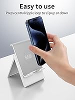 Vista 6 de SAIJI Soporte ajustable para tableta, portátil, plegable, para escritorio, compatible con iPad, iPhone, Nintendo Switch, Samsung Galaxy y tabletas