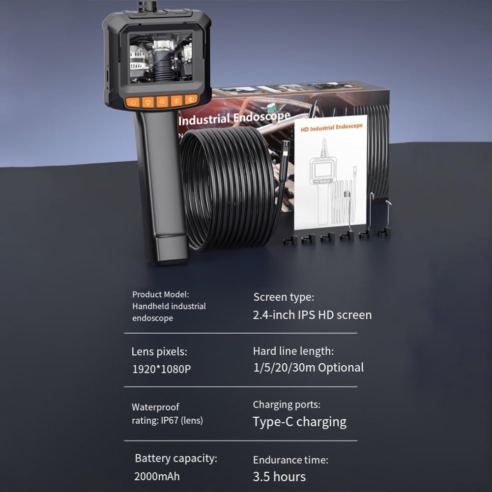 4,5 inch IPS-scherm Industrail Endoscoop Autofocus Camera