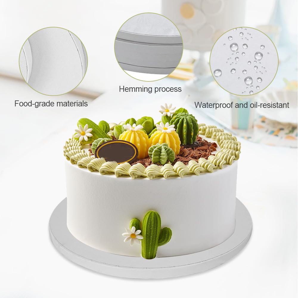 10 Pcs Plateau Cake Board, Base De Gâteau Recyclée De 8